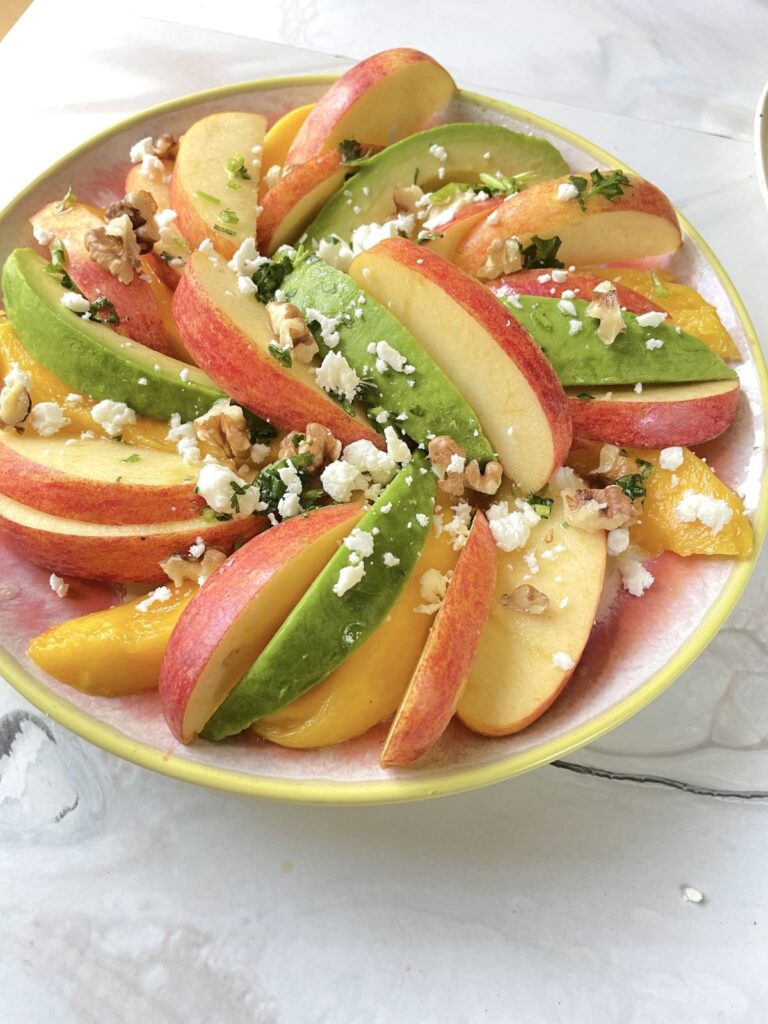 Mango Avocado Salad With Apples and Feta Cheese